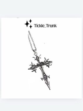 ⭐️ Gothic Cross Pendant Necklace New